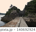 伊豆下田 洞門岩と海岸風景 140692924