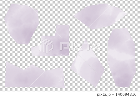 Abstract paper piece material set with watercolor texture (PNG with transparent background) Abstract paper piece material set with watercolor texture (PNG with transparent background) 140694816