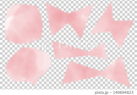 Abstract paper piece material set with watercolor texture (PNG with transparent background) Abstract paper piece material set with watercolor texture (PNG with transparent background) 140694823
