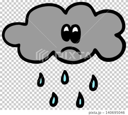 Hand drawn sad dark cloud and rain for sticker, gloomy, bad weather, rainy season, temperature, nature, garden, skies and clouds, decoration, pin, fabric print, spring, patch, tattoo, sad mood Hand drawn sad dark cloud and rain for sticker, gloomy, bad weather, rainy season, temperature, nature, garden, skies and clouds, decoration, pin, fabric print, spring, patch, tattoo, sad mood 140695046
