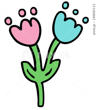 Hand drawn pink and blue tulip flower with green leaves for floral print, nature, garden, spring, summer vibes, plants, tree, blossom, blooming, home backyard, picnic, park, outdoors, home, house Hand drawn pink and blue tulip flower with green leaves for floral print, nature, garden, spring, summer vibes, plants, tree, blossom, blooming, home backyard, picnic, park, outdoors, home, house 140695112