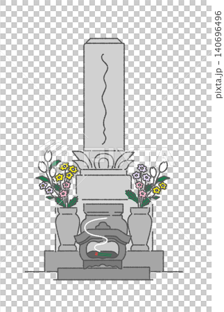 お墓のベクターイラスト お墓のベクターイラスト 140696496