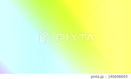 水色と黄色と黄緑色が斜めに変化する明るい背景イラスト 140696693