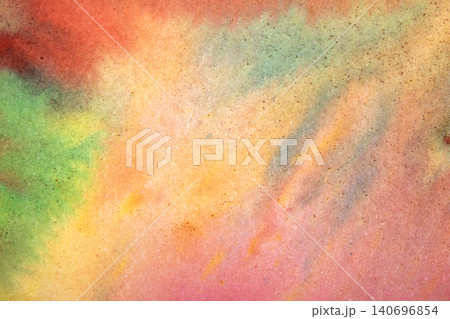 Vibrant multicolour watercolour paint background with blended colours Vibrant multicolour watercolour paint background with blended colours 140696854