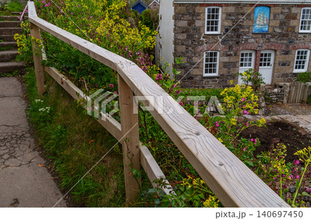 The bedruthan steps in Cornwall, england The bedruthan steps in Cornwall, england 140697450