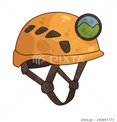 Illustration of Climbing Helmet Illustration of Climbing Helmet 140697773
