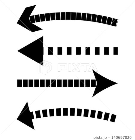 Black Bold Arrow Icon Vector Set for Navigation UI Design Black Bold Arrow Icon Vector Set for Navigation UI Design 140697820