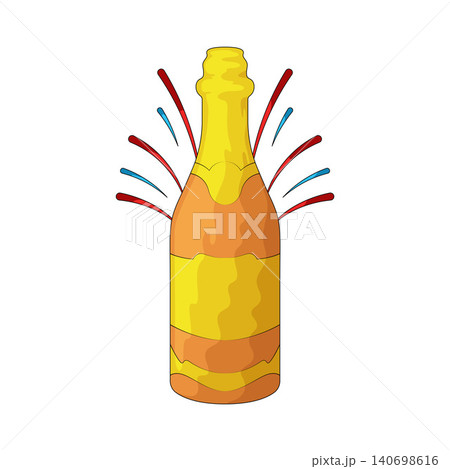 Illustration of Champagne bottle Illustration of Champagne bottle 140698616