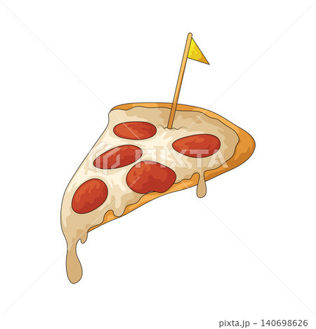 Illustration of Pizza Slice Illustration of Pizza Slice 140698626