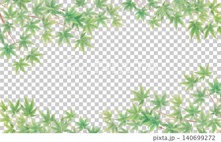 手繪藍色楓葉背景素材 手繪藍色楓葉背景素材 140699272
