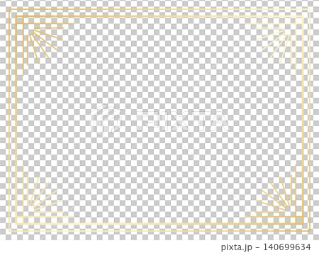 Luxurious water surface background, horizontal orientation, emerald green & gold 140699634