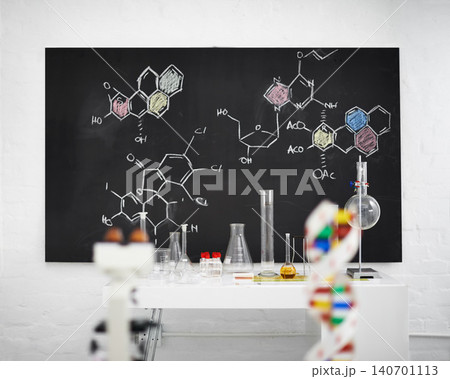 Science, laboratory and equipment with blackboard, molecules and atoms with education. Medical, chalk and drawing with research and data with university and chemistry with element and compound Science, laboratory and equipment with blackboard, molecules and atoms with education. Medical, chalk and drawing with research and data with university and chemistry with element and compound 140701113