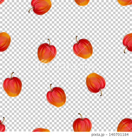 Seamless apple pattern background material Seamless apple pattern background material 140701184