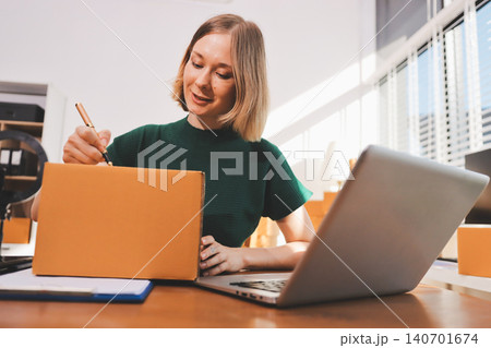 Fashion designer woman and typing on laptop in shop for email project or online order of fabric in creative startup Serious tailor computer and small business for clothes or textile in : Generative AI Fashion designer woman and typing on laptop in shop for email project or online order of fabric in creative startup Serious tailor computer and small business for clothes or textile in : Generative AI 140701674