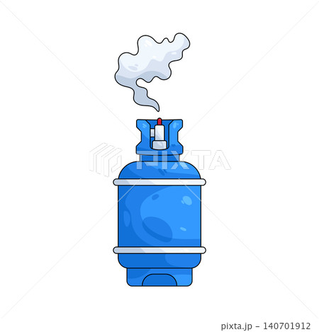 Illustration of gas cylinder Illustration of gas cylinder 140701912