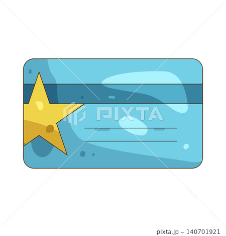 Illustration of star offer card 140701921
