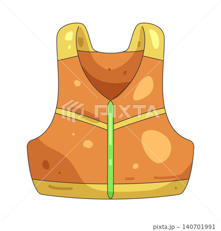 Illustration of safety vest Illustration of safety vest 140701991