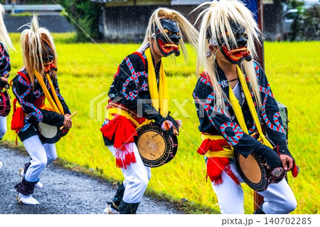 肥前佐賀の秋祭り-母ヶ浦面浮立 肥前佐賀の秋祭り-母ヶ浦面浮立 140702285