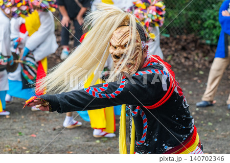 肥前佐賀の秋祭り－母ヶ浦面浮立 140702346
