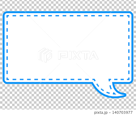 Simple color line speech bubble rectangle Simple color line speech bubble rectangle 140703977