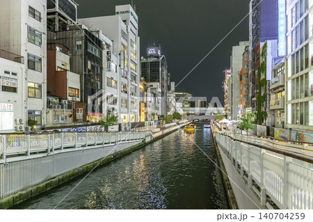 大阪夜景 道頓堀 大黒橋 大阪府大阪市 大阪夜景 道頓堀 大黒橋 大阪府大阪市 140704259