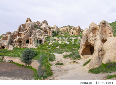 Ancient Cave Dwellings in Cappadocia Turkey Ancient Cave Dwellings in Cappadocia Turkey 140704564