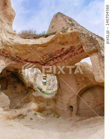 Ancient Cave Church Frescoes in Cappadocia Turkey Ancient Cave Church Frescoes in Cappadocia Turkey 140704566