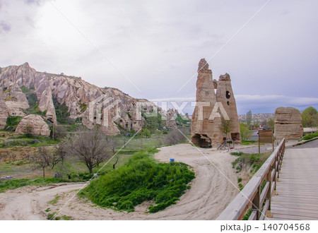 Fairy Chimneys and Rock Formations in Cappadocia, Turkey Fairy Chimneys and Rock Formations in Cappadocia, Turkey 140704568