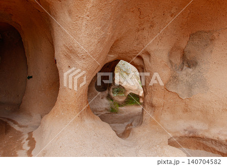 Ancient Cave Dwellings in Cappadocia Turkey 140704582