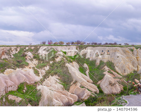 Cave Dwellings in Cappadocia Turkey Cave Dwellings in Cappadocia Turkey 140704596