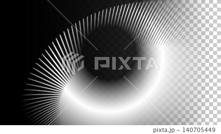 Black and white radial iris abstract vector background 16:9 | Transparent background Black and white radial iris abstract vector background 16:9 | Transparent background 140705449