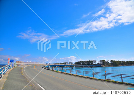 《静岡県》浜名湖に架かる明月橋 140705650