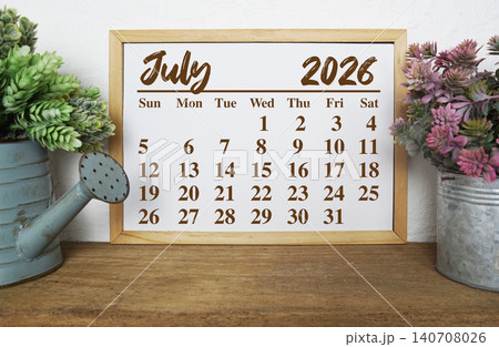 July 2026 annual monthly desk calendar for planning and management July 2026 annual monthly desk calendar for planning and management 140708026