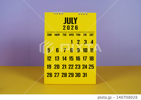July 2026 annual monthly desk calendar for planning and management July 2026 annual monthly desk calendar for planning and management 140708028