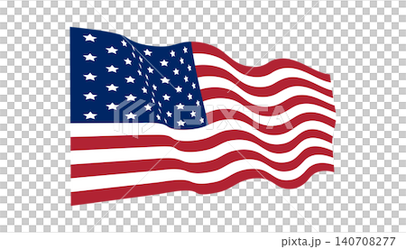 Waving American Flag Graphic With Stars and Stripes Symbolizing USA Patriotism and National Pride Waving American Flag Graphic With Stars and Stripes Symbolizing USA Patriotism and National Pride 140708277