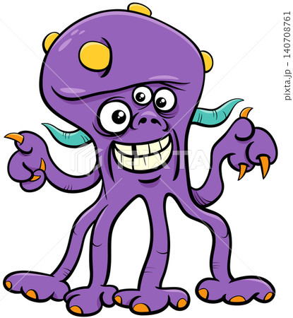 funny cartoon monster or fright fantasy character funny cartoon monster or fright fantasy character 140708761