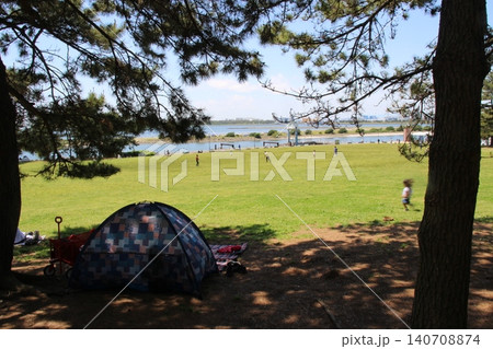 キャンプ 葛西臨海公園 夏 キャンプ 葛西臨海公園 夏 140708874