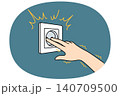 Man sticks fingers into socket and gets electric shock becouse of stupidity and curiosity 140709500
