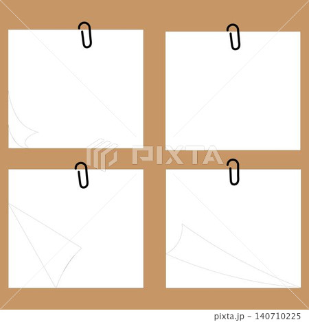 White Blank Paper Memo Notes Set with Black Tape White Blank Paper Memo Notes Set with Black Tape 140710225