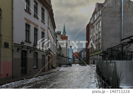 Medieval Cobblestone Street in Vecriga Old Town, Riga, Latvia Medieval Cobblestone Street in Vecriga Old Town, Riga, Latvia 140711228
