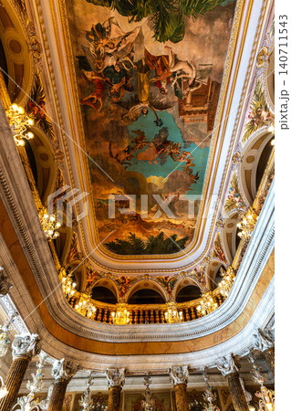 Interior of the Amazonas Theater in the city of Manaus in Brazil. Symbol of the golden period of rubber in Brazil 140711543
