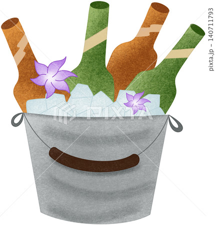 cold beer bottle with ice cold beer bottle with ice 140711793
