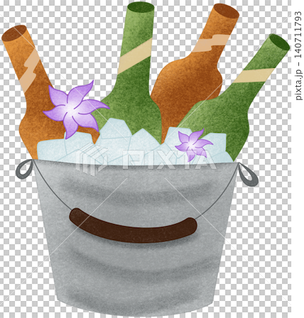 cold beer bottle with ice cold beer bottle with ice 140711793