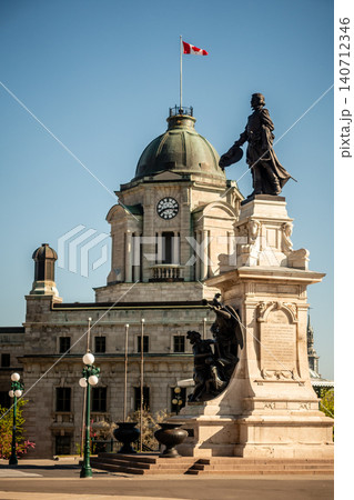 Monument Samuel de Champlain in Quebec City with Historic Architecture and Dome Monument Samuel de Champlain in Quebec City with Historic Architecture and Dome 140712346