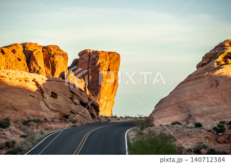 Valley of Fire State Park Nevada Scenic Desert Roads Winding Through Red Rock Formations Valley of Fire State Park Nevada Scenic Desert Roads Winding Through Red Rock Formations 140712384