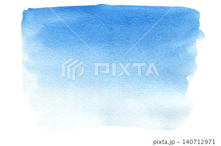 Light hand paint turquoise blue and white ombre watercolor gradient background. Bright summer sky and water color watercolour textured gradation frame for nature concept, greeting card design Light hand paint turquoise blue and white ombre watercolor gradient background. Bright summer sky and water color watercolour textured gradation frame for nature concept, greeting card design 140712971