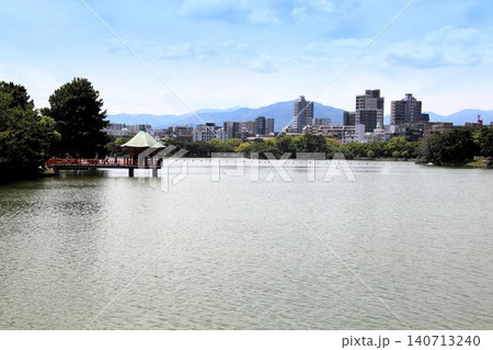 福岡市の大濠公園浮見堂 福岡市の大濠公園浮見堂 140713240