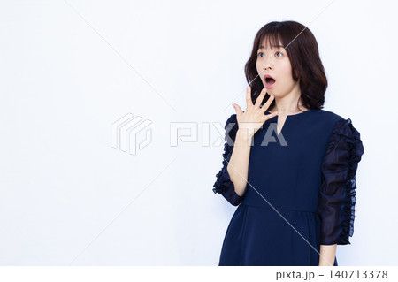 びっくり驚いている女性 びっくり驚いている女性 140713378