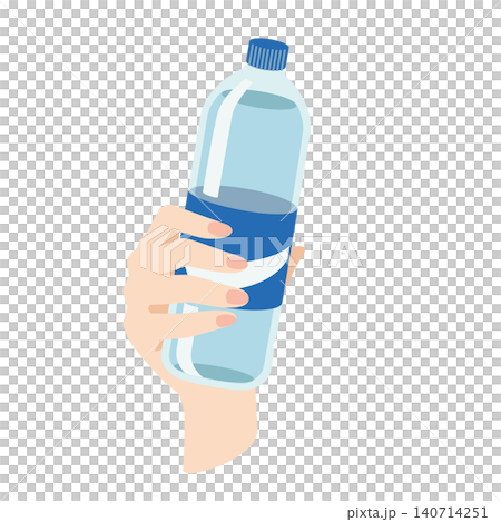 Right hand holding a plastic bottle of soft drink Right hand holding a plastic bottle of soft drink 140714251