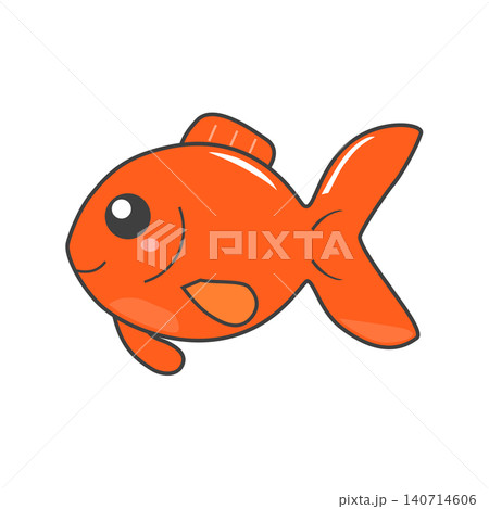 シンプルな金魚のイラスト シンプルな金魚のイラスト 140714606